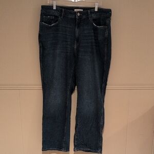 Warp + Weft Dark Blue Relaxed Jeans